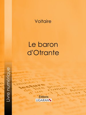 cover image of Le baron d'Otrante